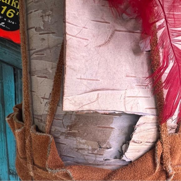 Vintage Native American Canada Leather Wood Drum - Picture 13 of 16